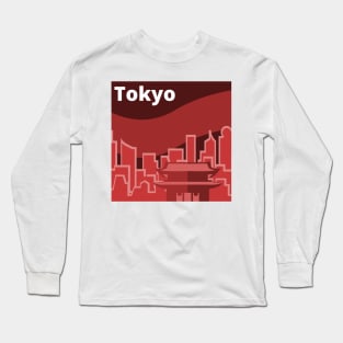 Tokyo Skyline Long Sleeve T-Shirt